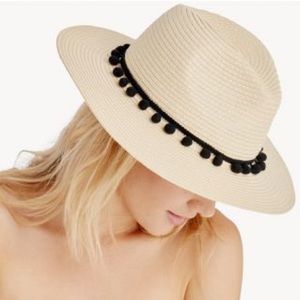Sole Soviet Straw Hat with Poms